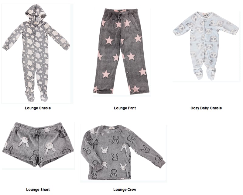 Recalled Ragdoll & Rockets children’s loungewear